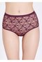 3009 High Waist Modal-Cotton Lace Front Mixed Color Set of 4 Women's Panties - 6