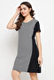 Sassy Stripes Short Night Dress in Black - 100% Cotton - 2