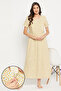 Feeding Pretty Florals Long Night Dress in White - Rayon