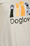 Graphic Print Colourblocked Long Sleep Tee in Grey - 100% Cotton - 4