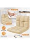 Homall Modern Swivel Bar Stools Set of 2, Adjustable Height PU Leather Counter Stools - Beige - 7
