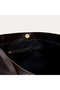 Women's Black Leather Look Tote Handbag - 3