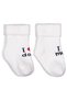 I Dad Curly Towel 6-18 Months 2-Piece Baby Girl Socks Set