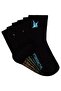 Dinosaur Embroidery 3-Piece Socks for Boys 2-12 Years - Standard 8-9 Years - 2