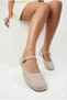 Stoned Black Mary Jane Ballerinas ✨   Crystal Stone Detailed Single Strap Stylish Women's Ballerina Shoes for Daily Events - 5