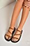 Y250504002 Tan Suede Women's Sandals