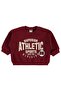 Athletic Printed Embroidered Sweatshirt for 6-18 Months - Claret Red