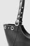 Forlin Adjustable Strap Metal Ring Detailed Shoulder Bag Black - 5