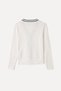 Women's Ecru V-Neck Fitted Knitwear Cardigan - 5