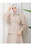 Balloon Sleeve Shirt & Skirt Islamic Clothing Set Rc9021 - 7
