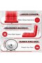 Homall Modern Swivel Bar Stools Set of 2, Adjustable Height PU Leather Counter Stools - Red - 5