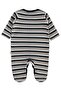 Square Stripe Printed Booties 1-9 Months Jumpsuit - Beige 3-6 Months - 2