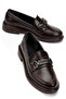 Women's Patent Leather Buckle Thick Sole Loafer Shoes