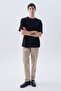 Men's Dark Beige Straight Fit Trousers