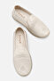 Nerdas Women's Genuine Leather Casual Shoes - Ecru - 3