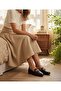 Flat Sole New Model Cracked Shiny Loafer Model Women's Ballet Flats - 3
