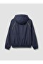 Navy Blue Fenerbahçe Licensed Hooded Boys' Raincoat (S6) - 2