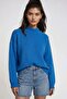 Mixray Relaxed Fit Round Neck Thick Knit Sweater