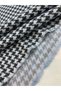 Light Blue Houndstooth Patterned 100% Cotton Fabric - 3