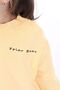 Girl's Printed Relax Fit High Neck Drop Shoulder Sweatshirt - Left Shoulder Snap Fastener