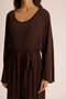 Raina Brown Kimono Basic Three-Piece Set - 6