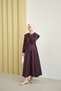 Women's Cross-Zipper Detailed Sewing Detail Skirt Suit Purple - 3