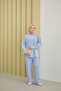 Women's Trouser Suit Light Blue - 5