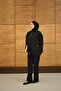 Women's Gold Button Detailed Modal Suit with Trousers Black - 4