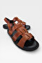 Men's Genuine Leather Summer Lightweight Casual Shoes Sandals Taba - 2