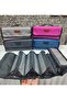 Canvas Openable 4 Compartment Pen Holder Makeup Bag - 2
