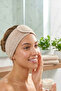 Set of 3 Adjustable Velcro Towel Headbands - 100% Cotton Makeup, Grooming, and Spa Headbands - 7