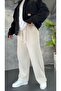Imported Knitted Fabric Baggy Pants - 2