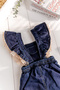 Baby Girl-Child Denim Salopet Jeans Overalls - 5
