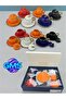 6 Piece Porcelain Pumpkin Model Cup Set with Lid (Colorful)