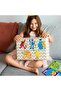 15x21cm 16 sheet 16pcs / Pack Sesame Street Sticker DIY Make a Face Puzzle Sticker Kids Educational - 4