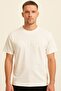 WHITE COOL COTTON T-SHIRT WITH EMBOSSED LOGO