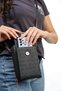 Women's Phone Holder Cross Shoulder Strap 3 Compartment Zippered Wallet Bag Model - 5