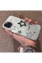 iPhone 16 Pro Max Compatible Silicone Edge Hard Back Anti-Fall Phone Case with Stars Pattern