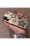 Realme C21Y Compatible Silicone Edge Hard Back Anti-Fall Phone Case with Stars Pattern