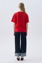 Women's Dark Indigo Straight Fit Jean Pants with Cuff Detail - 2