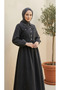 Women's Buttoned Lace-Up Denim Dress - Lvr009 - 4