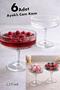 6-Piece Glass Ice Cream Bowl with Stand - Snack Bowl, Ice Cream Bowl and Dessert Presentation Bowl 225 ml Krw-17