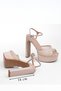 Stone-Embellished Shoes Evening Dress Shoes Women's Platform Evening Dress Shoes Heeled Shoes