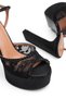 Stone-Embellished Shoes Evening Dress Shoes Women's Platform Evening Dress Shoes Heeled Shoes - 4