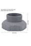 Pool Hose Adapter 11239 Pool Accessory Ground Pool Skimmer Hose Adapter for Intex Wall Fittings ... - 5