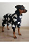 White Hearted Dog Black Jumpsuit - Thick Fleece - 4