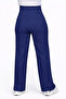 Navy Blue Lycra Velcro Closure Women's Palazzo Pants - 5