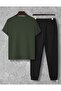 Men's Top-Bottom Set - Men's Relaxed Fit Two-Piece Set - Summer Fabric - 2