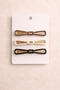Elegant Metal Buckle Set, Pack of 3 with Different Color Options