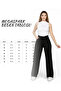 Black Lycra Velcro Closure Women's Palazzo Trousers - 7